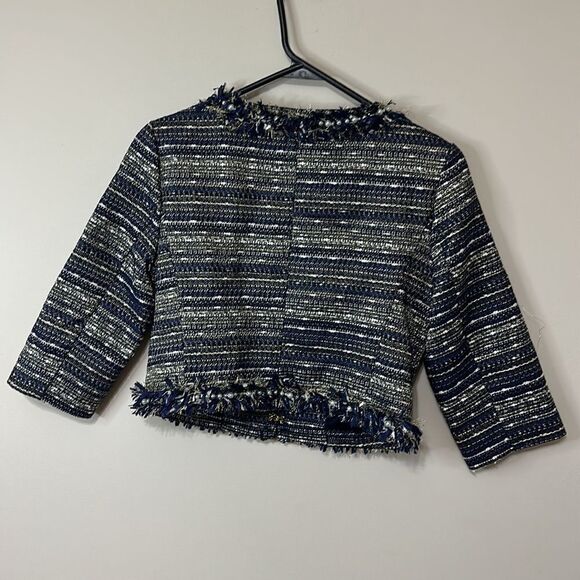 Lilly Pulitzer Hagen Metallic Cropped Blazer - Picture 7 of 10